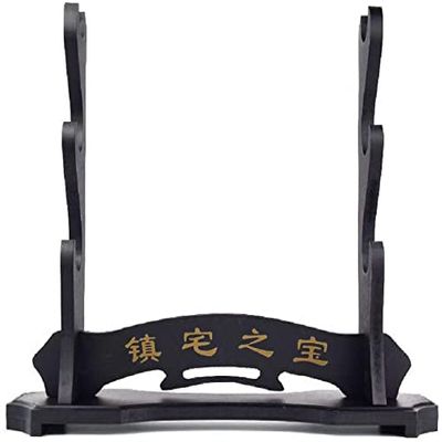 Sword Stand Katana Stand Assembly 1,2,3 Layer Black Samurai Sword Holder Stand Rack Display for Katana Wakizashi Tanto (3 Layer)