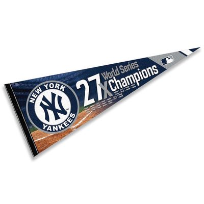 Yankees 27 Time Champions Pennant Flag