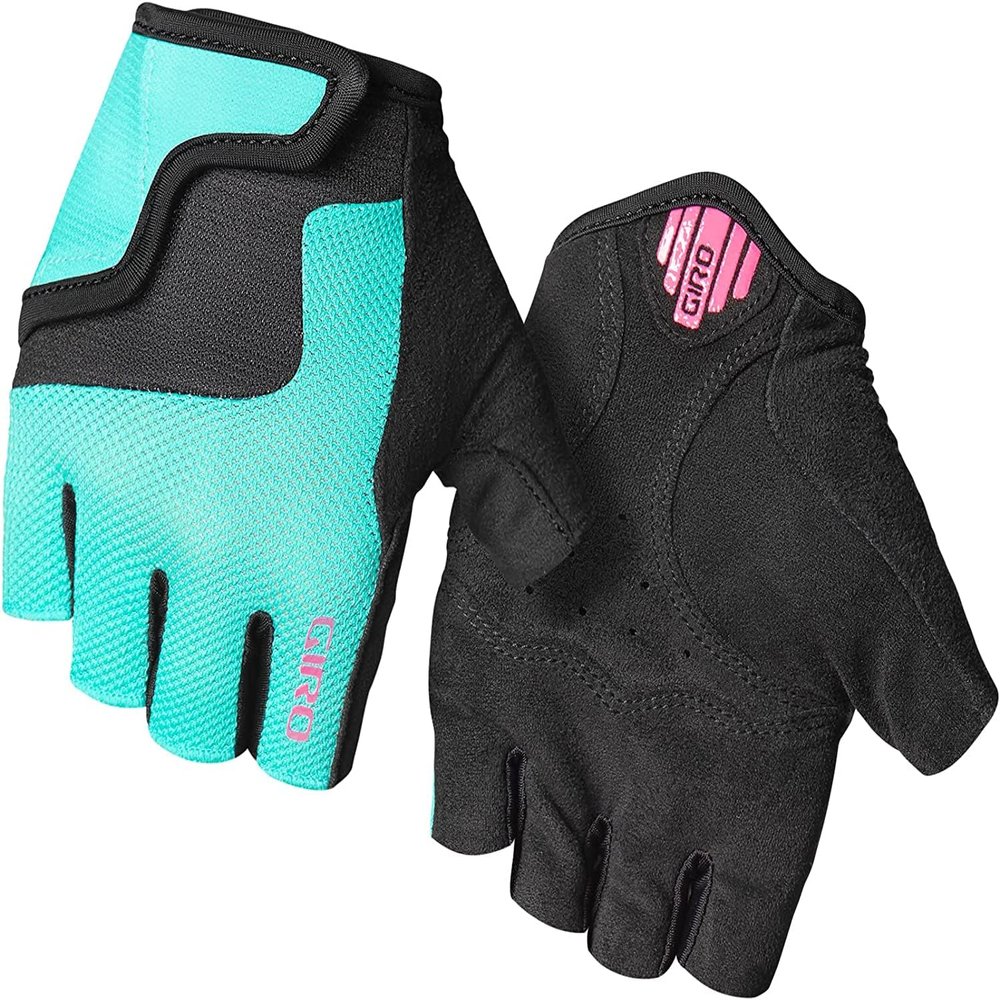 Giro Bravo Jr Youth Bicycle Gloves Screaming Teal/Neon Pink Large