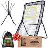 Victorem Lacrosse Rebounder for Backyard - 6x4 Ft. Volleyball Rebounder, Bounce Back Net with 5 Rebound Angles & 8 Balls - Rebound Net for Lacrosse, Baseball, Tennis & Softball view 1