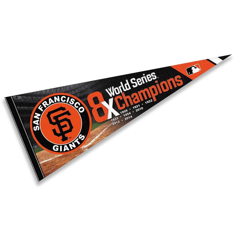 Giants 8 Time Champions Pennant Flag