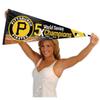 Pirates 5 Time Champions Pennant Flag view 4