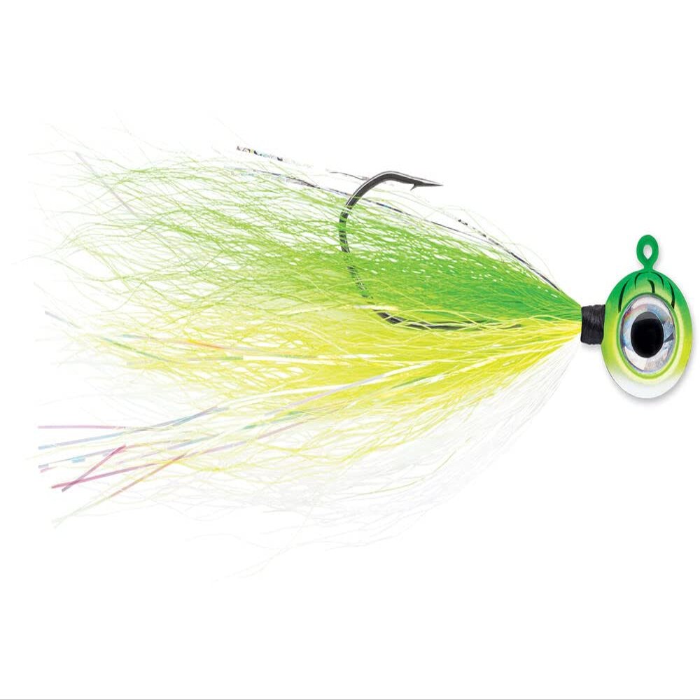 Moon Tail Jig 3/8 Green Fire UV