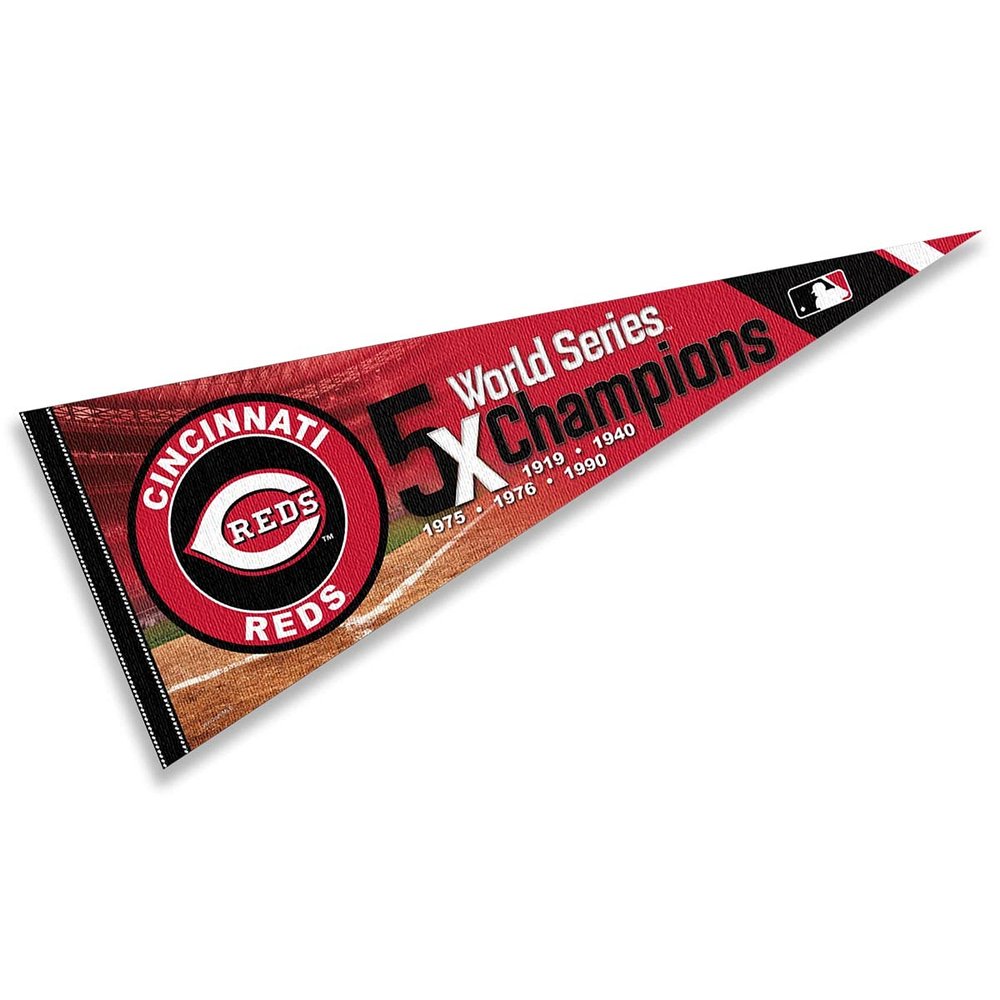 Reds 5 Time Champions Pennant Flag
