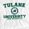 Tulane University Official Circle Logo Unisex Adult T Shirt,White, 4X-Large view 2