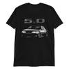 1988 Fox Body Stang 5.0 Short-Sleeve Unisex T-Shirt Black view 1