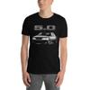 1988 Fox Body Stang 5.0 Short-Sleeve Unisex T-Shirt Black view 2