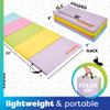 Antsy Pants Tumbling Mat  Gymnastics Mat, Easy to Clean Gym Mat, Sturdy, Foldable Tumbling Mat for Kids, Padded, Lightweight, Portable, Carrying Handle, Gymnastics Equipment for Activity Play view 3