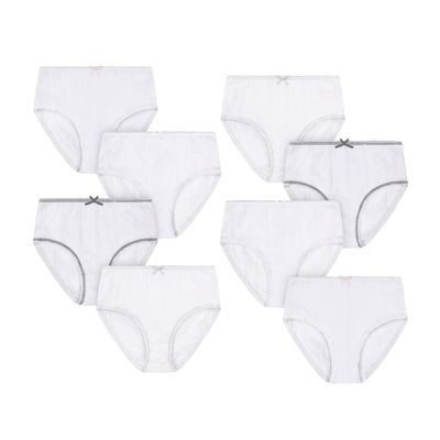 Buyless Fashion Little Girl Toddler Panties Assorted Prints Soft Cotton Big Kids Briefs Underwear 8 Pack - BW21-8-GEL-11-12