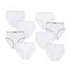 Buyless Fashion Little Girl Toddler Panties Assorted Prints Soft Cotton Big Kids Briefs Underwear 8 Pack - BW21-8-GEL-11-12 view 1