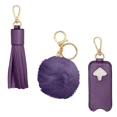CRS Cross Rink Side Tote. Ice Skating Accessory Bag-Figure Skating, Roller, Inline Skaters, Dance, Cheer.Organizes Guards Water Bottle Phone (Style Set, Purple Violet)