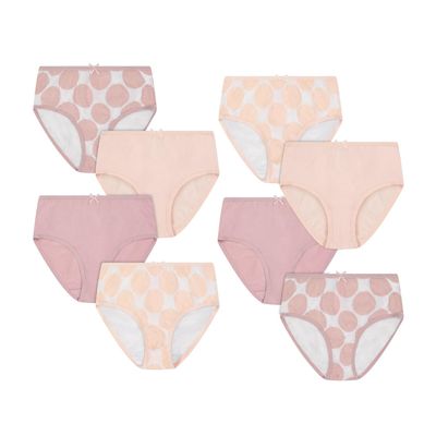 Buyless Fashion Little Girl Toddler Panties Assorted Prints Soft Cotton Big Kids Briefs Underwear 8 Pack - BW21-8-GD-4-5