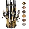 Rush Creek Creations 16-Rod Round Fishing Rod Holder for Garage, 360 Access Fishing Pole Holder for Rods, Reels, Gear, Accessories, and Tackle Box, Securely Holds 16 Rods, Bass view 1