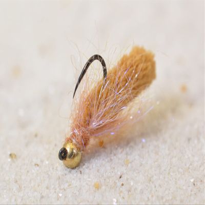 Tungsten Mop Jig Fly Size #10 - Euro Nymph Tied on Hanak Hooks - 6ct Pack (Wheat Hook #10)