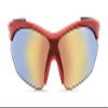 Skechers Boys' SEA9080 Shield Sunglasses, Shiny red, 00mm view 2