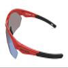 Skechers Boys' SEA9080 Shield Sunglasses, Shiny red, 00mm view 3