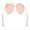 Skechers Girls Aviator Sunglasses, Rose Gold Frame with Pink Flash Lenses view 3