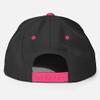 Chicago Flag Embroidered Snapback Hat Cap Clothing, Chicago is Home Illinois Hat Black/Neon Pink view 2