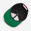 Chicago Flag Embroidered Snapback Hat Cap Clothing, Chicago is Home Illinois Hat Black/Neon Pink view 3