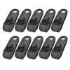 10pcs/Set Outdoor Camping Hiking Tent Awning Canopy Clamp Gripper Tarp Windproof Nylon Snap Clips Tighten Tools DaJiKan (Color : Black) view 1