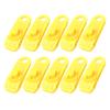 10pcs/Set Outdoor Camping Hiking Tent Awning Canopy Clamp Gripper Tarp Windproof Nylon Snap Clips Tighten Tools DaJiKan (Color : Yellow) view 1