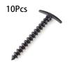 10pcs/Pack Outdoor Camping Trip Tent Peg Ground Nails Screw Stakes Pegs Beach Tent Stakes Pegs Pins Tent Accessories Dropship DaJiKan view 3
