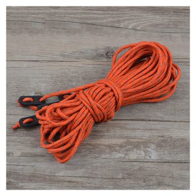 Reflective Tent Ropes 4pcs/Pack High Strength 2m Length Wind Rope with Buckle Outdoor Camping Windproof Accessories DaJiKan (Color : Orange)