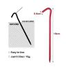 10 Packs Outdoors Tent Stakes Pegs,Ultralight Hook Tent Pegs Canopy Stakes Tent Pegs Beach Tent Stakes DaJiKan view 2