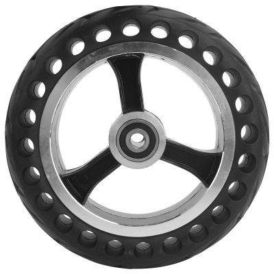 Electric Scooter Solid Tire, 8 Inch Solid Rubber Tires Anti Skid Electric Scooter Rubber Tire 200x50 Wheel Rim and Tires Set with 8?inch Hub Electric Scooter
