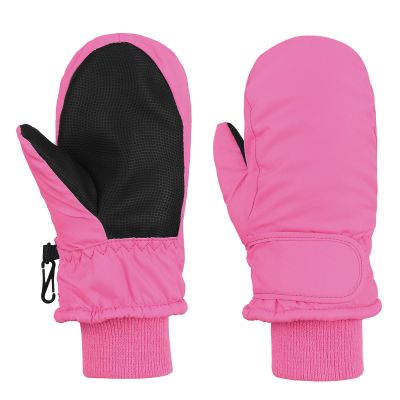 American Trends Toddler Mittens Boys Snow Waterproof Ski Mitten Fleece Warm Winter Kids Gloves for Baby Boy Girl Pink S