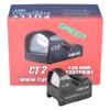 Cyelee CT2 Shake Awake Green Dot Micro Mini Reflex Sight 3MOA for RMR/SRO Footprint Pistols view 1