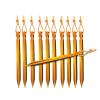 10 PCS Tent Stakes with Rope Tent Accessories Camping Equipment Outdoor Travel 18cm Tent Pegs Nail DaJiKan (Color : Gold) view 1