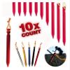10 PCS Tent Stakes with Rope Tent Accessories Camping Equipment Outdoor Travel 18cm Tent Pegs Nail DaJiKan (Color : Gold) view 3