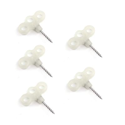 5Pcs Hiking Camping Accessories Pegs Screw Spike Hook Rope Buckle Travel Ground Pin Outdoor Equipment Night Vision Tent Nail DaJiKan