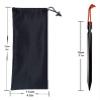 10 PCS Tent Stakes with Rope Tent Accessories Camping Equipment Outdoor Travel 18cm Tent Pegs Nail DaJiKan (Color : Blue) view 2