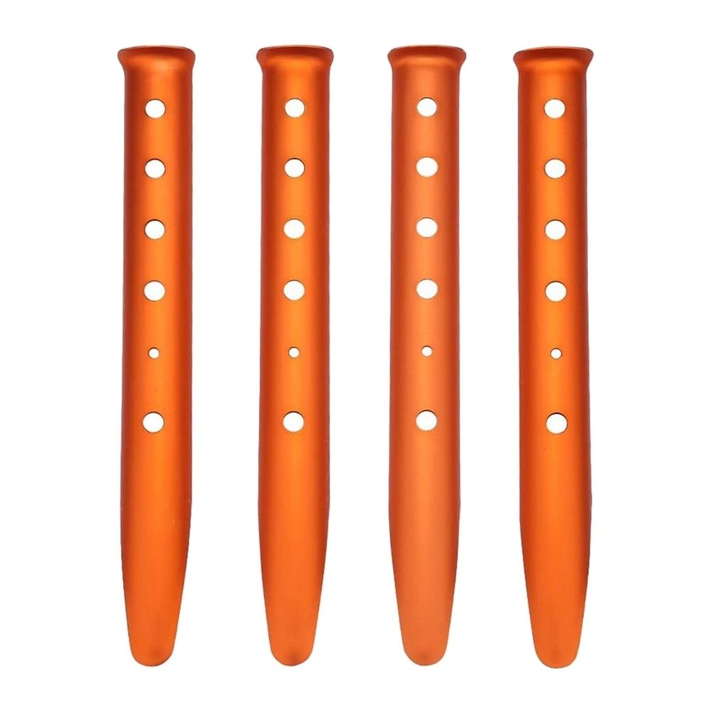 4Pcs Aluminum Tent Stakes Pegs in Snow and Sand Tent for Camping Boating Hiking Backpacking Picnic Shelter Shade Canopy DaJiKan