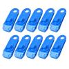 10pcs/Set Outdoor Camping Hiking Tent Awning Canopy Clamp Gripper Tarp Windproof Nylon Snap Clips Tighten Tools DaJiKan (Color : Blue) view 1