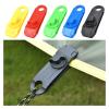 10pcs/Set Outdoor Camping Hiking Tent Awning Canopy Clamp Gripper Tarp Windproof Nylon Snap Clips Tighten Tools DaJiKan (Color : Blue) view 2