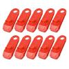 10pcs/Set Outdoor Camping Hiking Tent Awning Canopy Clamp Gripper Tarp Windproof Nylon Snap Clips Tighten Tools DaJiKan (Color : Red 1) view 1