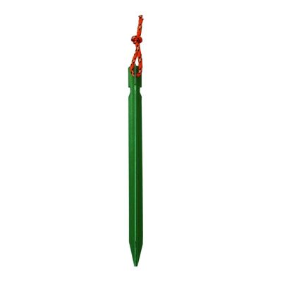 20pcs Metal Outdoor Tent Camping Rope Nails Tent Accessories Equipment Aluminum Alloy Tent Pegs Tent Nail 18cm DaJiKan (Color : Green2)
