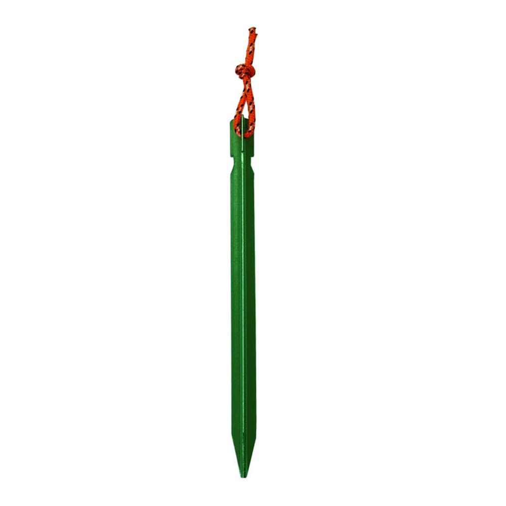 20pcs Metal Outdoor Tent Camping Rope Nails Tent Accessories Equipment Aluminum Alloy Tent Pegs Tent Nail 18cm DaJiKan (Color : Green2)