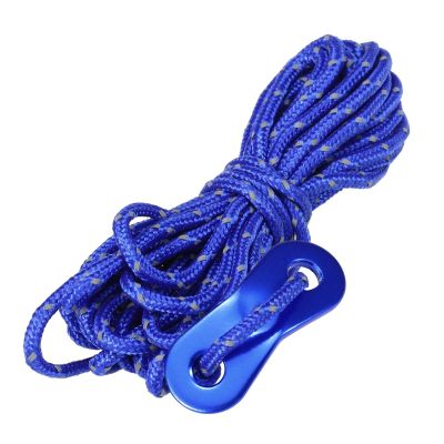 6pcs Multiuse Colorful Tent Hang Lanyard Tent Rope Cord 3mm 13ft Tent Cord Tensioner Set Reflective Rope Adjust Camping Canopy DaJiKan (Color : Blue)