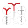 6 Packs Outdoors Tent Stakes Pegs,Ultralight Hook Tent Pegs Canopy Stakes Tent Pegs Beach Tent Stakes DaJiKan view 3