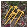 5/10/20 Pcs Tent Nails Outdoor Camping Trip Tent Peg Ground Nails Screw Nail Stakes Pegs Plastic Sand Trip Beach Tent Stakes Peg DaJiKan (Color : 5pcs) view 3