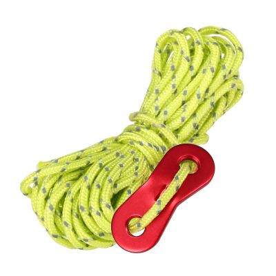 6pcs Multiuse Colorful Tent Hang Lanyard Tent Rope Cord 3mm 13ft Tent Cord Tensioner Set Reflective Rope Adjust Camping Canopy DaJiKan (Color : Green 1)