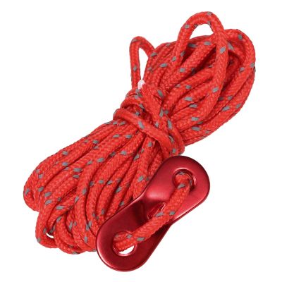 6pcs Multiuse Colorful Tent Hang Lanyard Tent Rope Cord 3mm 13ft Tent Cord Tensioner Set Reflective Rope Adjust Camping Canopy DaJiKan (Color : Red 1)