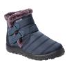 oiangi Womens Snow Boots Fashion Round Toe Keep Warm Ankle Shoes Plus Velvet Hook & Loop Flat Booties Winter Comfortable Casual Outdoor Ladies Shoes view 1