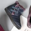 oiangi Womens Snow Boots Fashion Round Toe Keep Warm Ankle Shoes Plus Velvet Hook & Loop Flat Booties Winter Comfortable Casual Outdoor Ladies Shoes view 2
