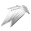 18cm Long Metal Tent Pegs Heavy Duty Ground Camping/Gazebo/Tent/Awnings, 10 Pegs DaJiKan view 1