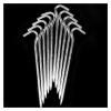 18cm Long Metal Tent Pegs Heavy Duty Ground Camping/Gazebo/Tent/Awnings, 10 Pegs DaJiKan view 2